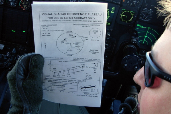 As if from the map in the "Hunting of the Snark", the section of the Grosvenor approach plate details the runway as unknown by unknown.