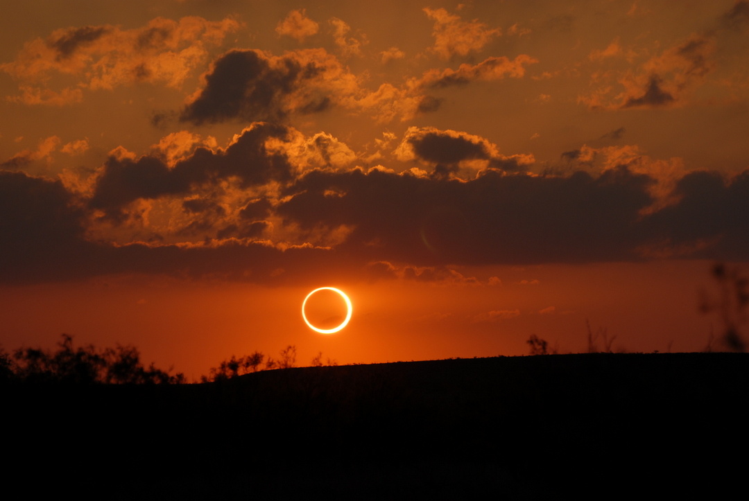 One of Gardner’s friends is an amateur astronomer and took this picture of the annular eclipse from Muleshoe, Texas (photo by Joe Dellinger).